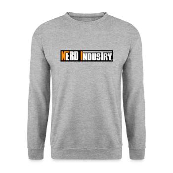 BANIERE NERD INDUSTRY - Unisex Sweatshirt - salt & pepper - Front - Alina (178cm) & Michal (187cm)