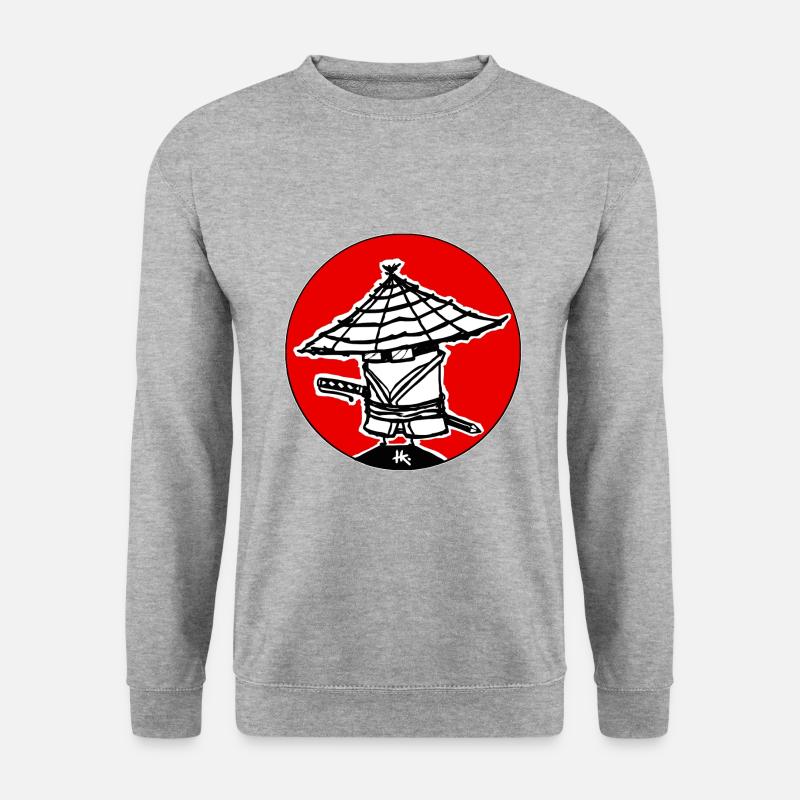 haka ronin - Unisex Pullover - Weißgrau meliert