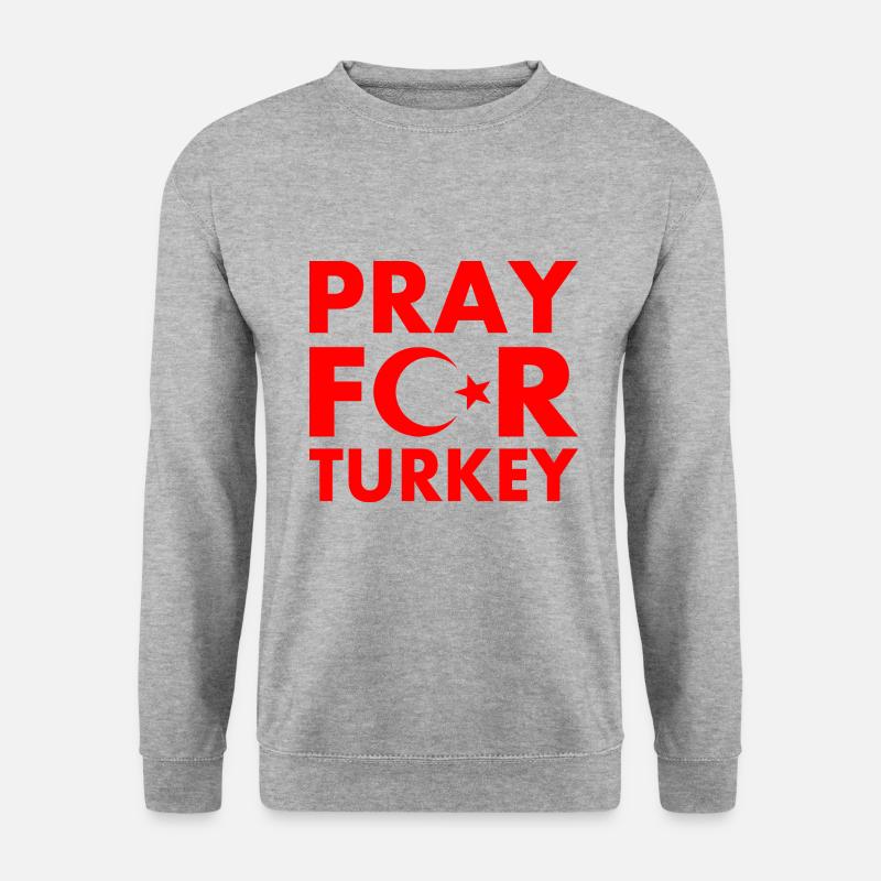 Pray for turkey - Unisex Sweatshirt - salt & pepper
