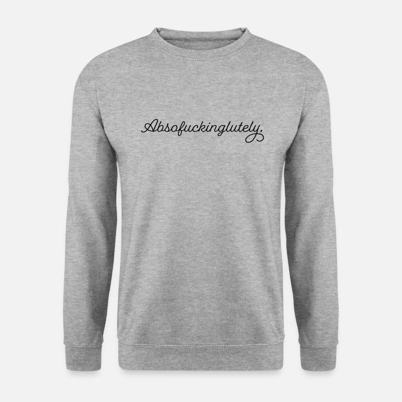 Absofuckinglutely - Unisex Pullover - Weißgrau meliert