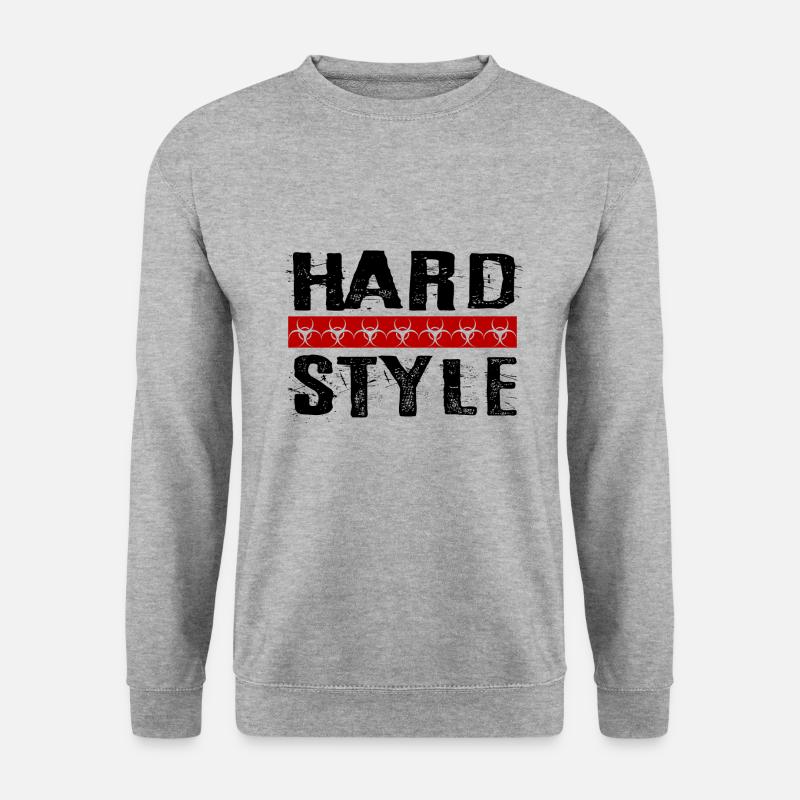 Hardstyle Rave - Unisex Pullover - Weißgrau meliert