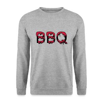 BBQ grilling - Unisex Sweatshirt - salt & pepper - Front - Alina (178cm) & Michal (187cm)