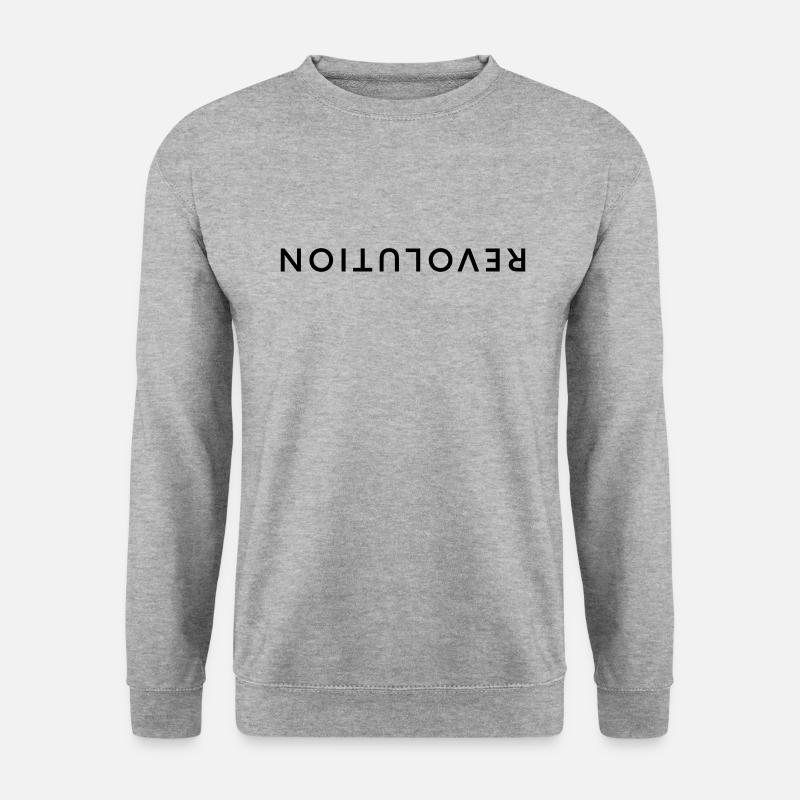 Revolution - Unisex Pullover - Weißgrau meliert