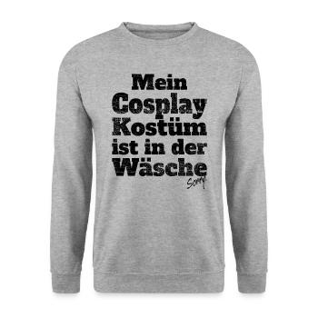 Cosplay Kostüm In Wäsche Anime Manga Cosplayer - Unisex Pullover - Weißgrau meliert - Vorne - Alina (178cm) & Michal (187cm)