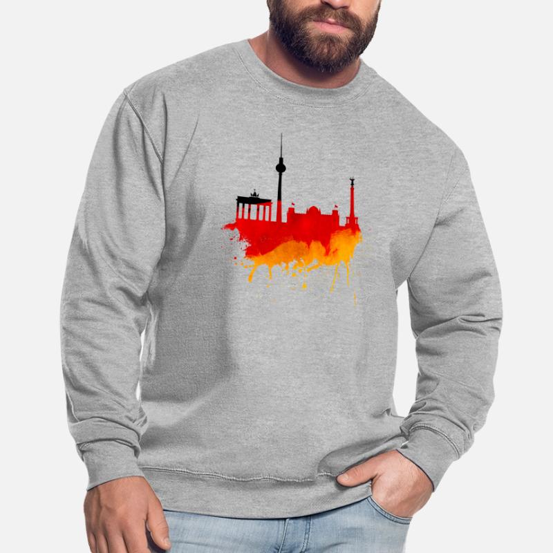 Berlin Skyline Allemagne Drapeau Drapeau Allemand Sweat-shirt Unisexe