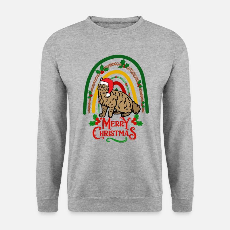 Pixie Bob Chat Noël - Sweat-shirt Unisexe - gris chiné