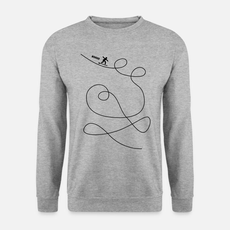 Surfer makes loops - Unisex Sweatshirt - salt & pepper