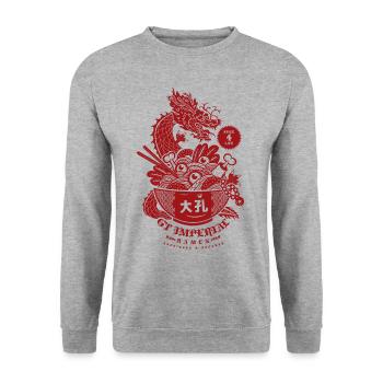 PATTERN GT IMPERIAL RED BACK - Unisex Sweatshirt - salt & pepper - Front - Alina (178cm) & Michal (187cm)