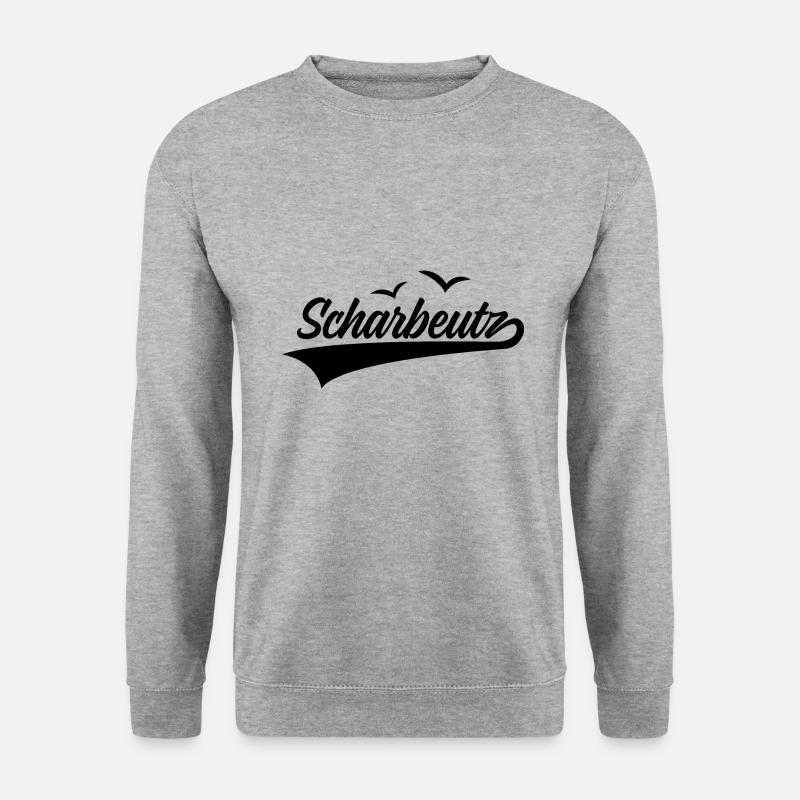 SCHARBEUTZ - Unisex Pullover - Weißgrau meliert