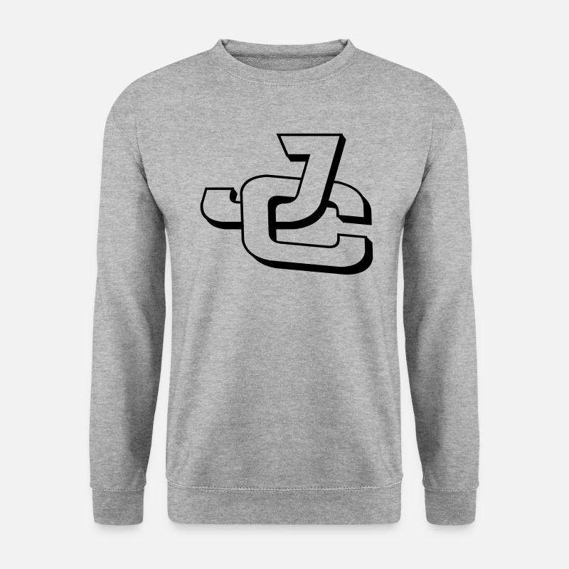 JC - Unisex Pullover - Weißgrau meliert