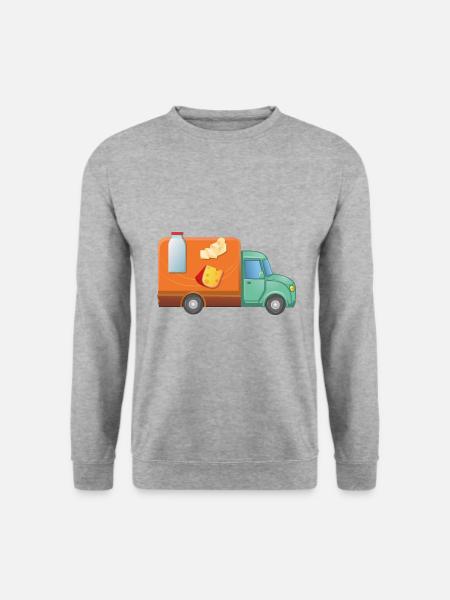 Delivery Service Milk Cart - Unisex Sweatshirt - salt & pepper