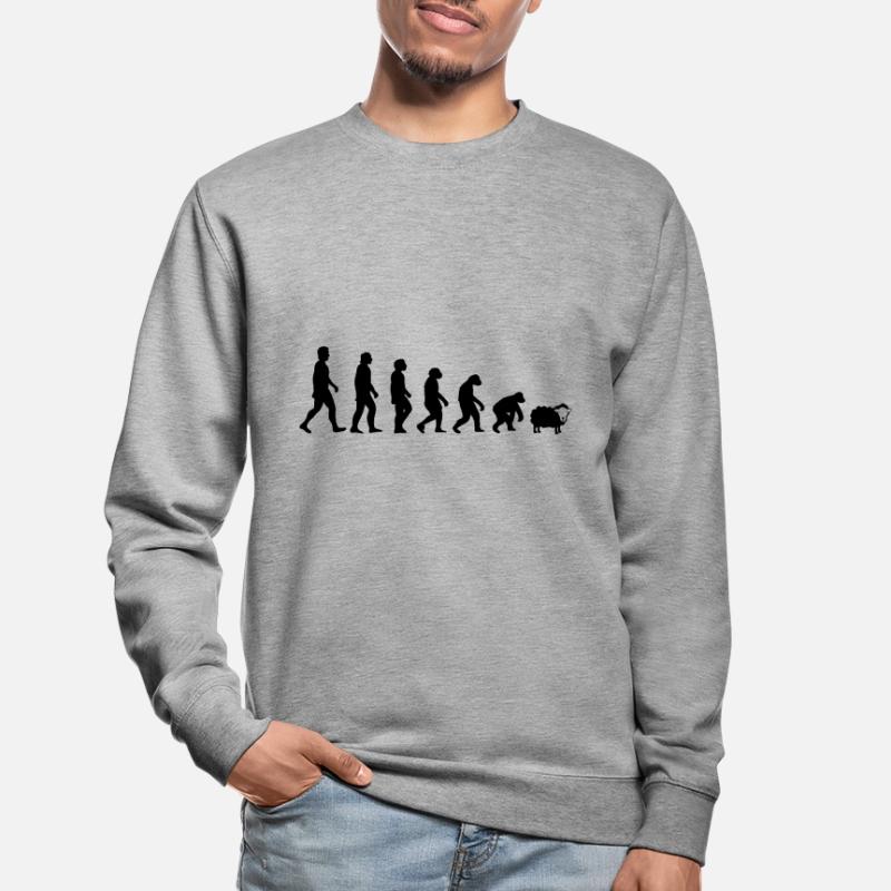 ÉVOLUTION DRÔLE DE L'HUMANITÉ DARWIN Sweat-shirt Unisexe