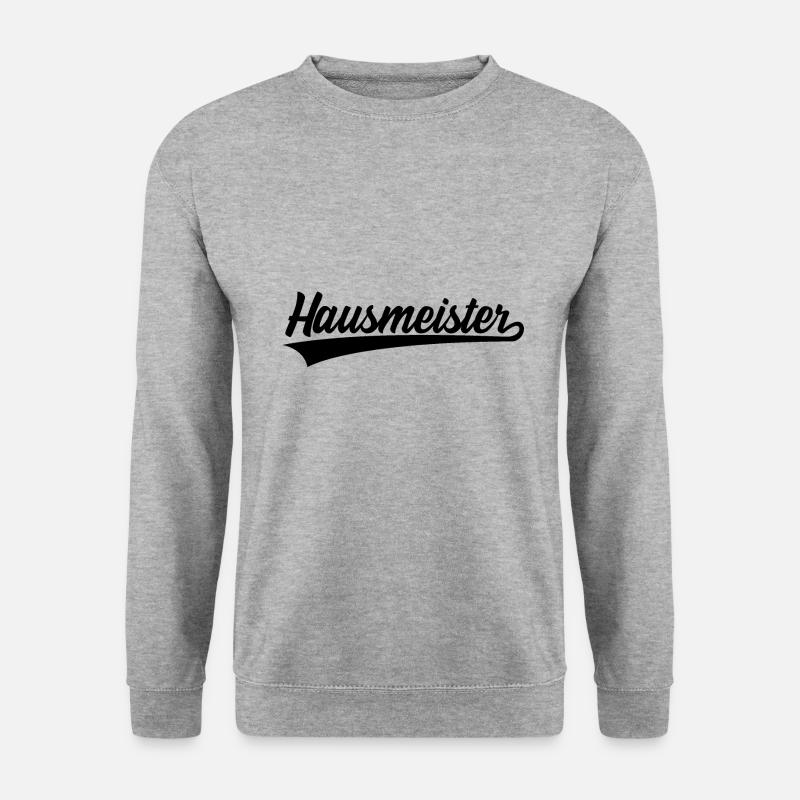 HAUSMEISTER - Unisex Pullover - Weißgrau meliert