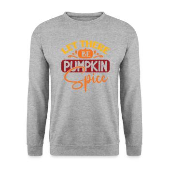 Let There Be Pumpkin Spice - Unisex Sweatshirt - salt & pepper - Front - Alina (178cm) & Michal (187cm)