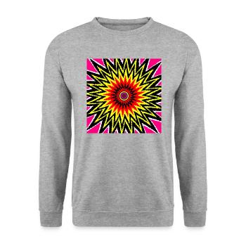 Never Ending - Unisex Sweatshirt - salt & pepper - Front - Alina (178cm) & Michal (187cm)