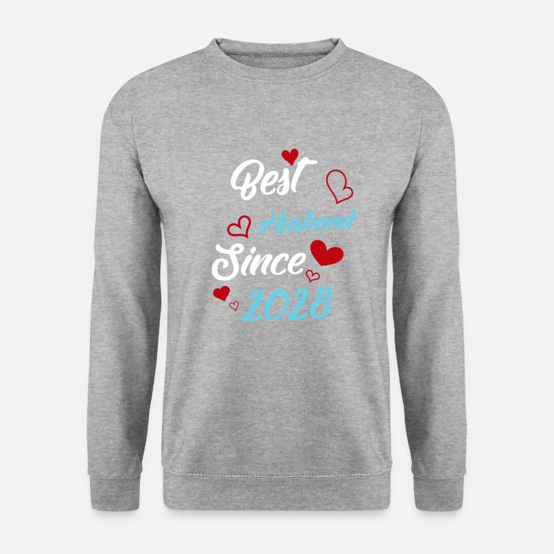 Best Husband Since 2028 Wedding - Unisex Sweatshirt - salt & pepper