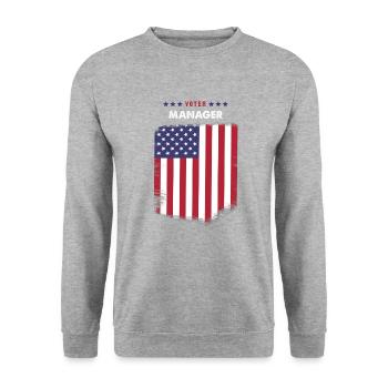 Gestionnaire d’électeurs - Sweat-shirt Unisexe - gris chiné - Devant - Alina (178cm) & Michal (187cm)