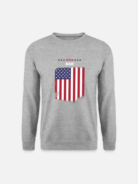 Wähler Papa - Unisex Pullover - Weißgrau meliert