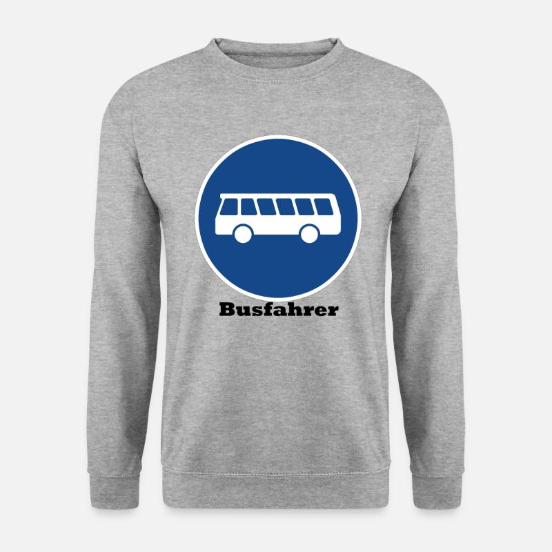 Busfahrer - Unisex Pullover - Weißgrau meliert