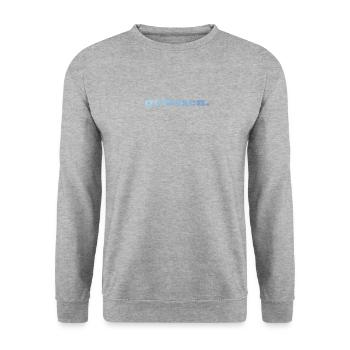 gelassen. - Unisex Pullover - Weißgrau meliert - Vorne - Alina (178cm) & Michal (187cm)