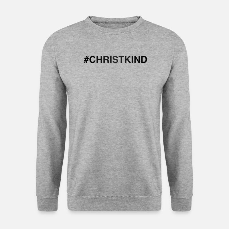 #CHRISTKIND - Unisex Pullover - Weißgrau meliert