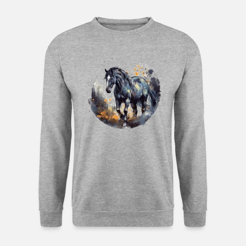 Horse - Unisex Sweatshirt - salt & pepper