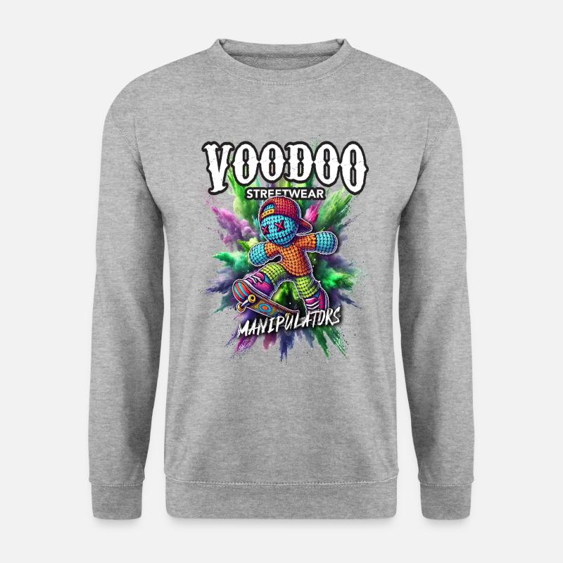 VooDoo "Manipulators" - Skater - Unisex Pullover - Weißgrau meliert
