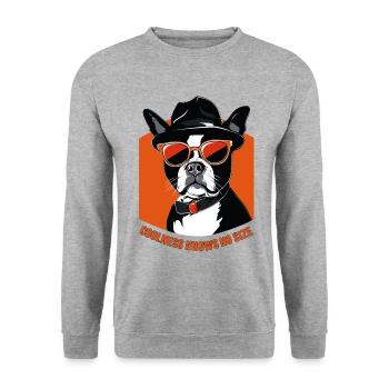 Sizeless Cool - Unisex Sweatshirt - salt & pepper - Front - Alina (178cm) & Michal (187cm)