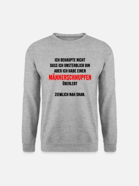 Kuolematon miesten kylmyys selviää lahjasta - Unisex svetaripaita - valkoharmaaksi meleerattu