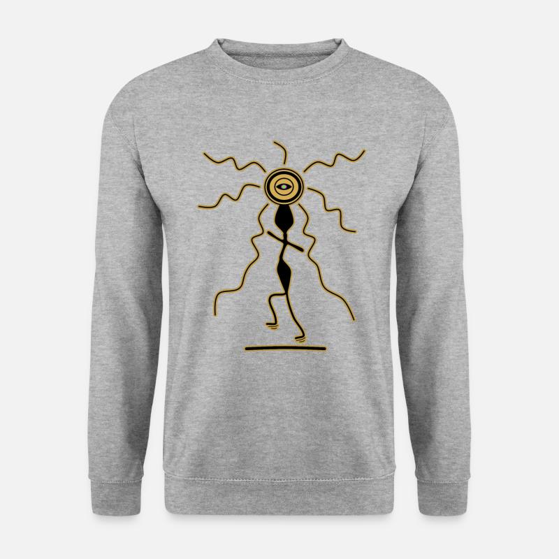 Shaman's Third Eye - Unisex Sweatshirt - salt & pepper