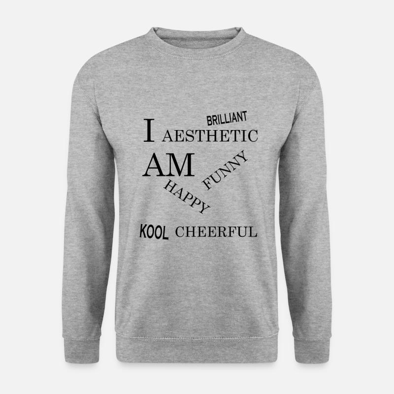 TENDENZ - Unisex Pullover - Weißgrau meliert