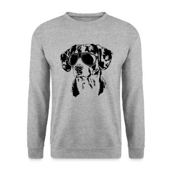 ENTLEBUCHER MOUNTAIN DOG Lunettes de soleil Chiens Wilsigns - Sweat-shirt Unisexe - gris chiné - Devant - Alina (178cm) & Michal (187cm)