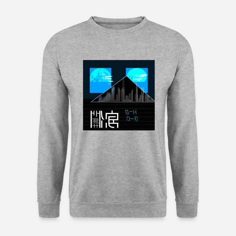 Japan - Unisex Pullover - Weißgrau meliert