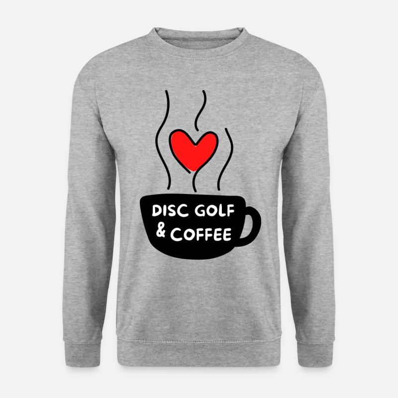 Disc golf & coffee. - Unisex Sweatshirt - salt & pepper
