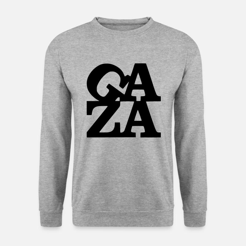 Gaza - Unisex Pullover - Weißgrau meliert