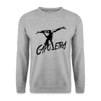 Capoeira - Unisex Sweatshirt - salt & pepper - Front - Alina (178cm) & Michal (187cm)