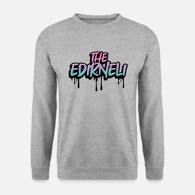 The Edirneli - Unisex Pullover - Weißgrau meliert