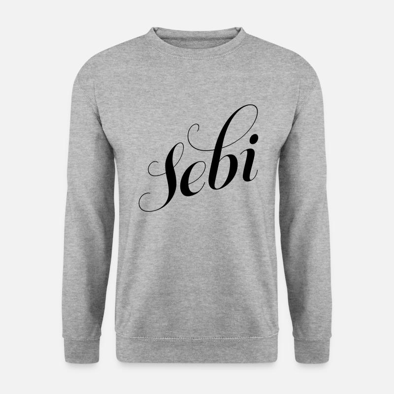 Sebi - Unisex Pullover - Weißgrau meliert