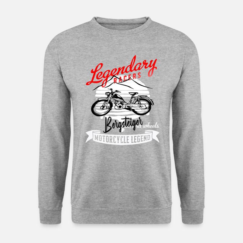 Zündapp Bergsteiger Kult Mofa - Unisex Pullover - Weißgrau meliert