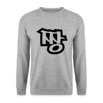 짱 JJANG - The BEST ~ Korean Slang Hangul Language - Unisex Sweatshirt - salt & pepper - Front - Alina (178cm) & Michal (187cm)