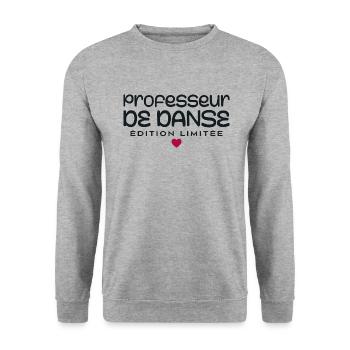 Dance Teacher - Unisex Sweatshirt - salt & pepper - Front - Alina (178cm) & Michal (187cm)