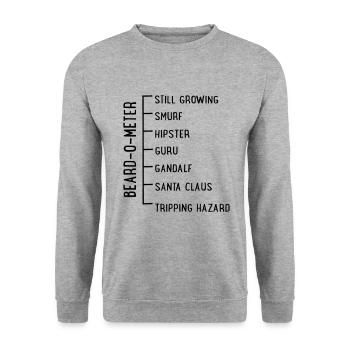 Bart - Sweat-shirt Unisexe - gris chiné - Devant - Alina (178cm) & Michal (187cm)