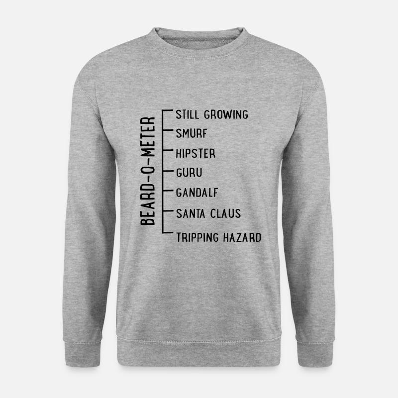 Bart - Unisex Pullover - Weißgrau meliert