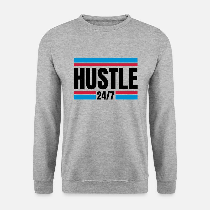 HUSTLE 24/7 - Unisex Sweatshirt - salt & pepper