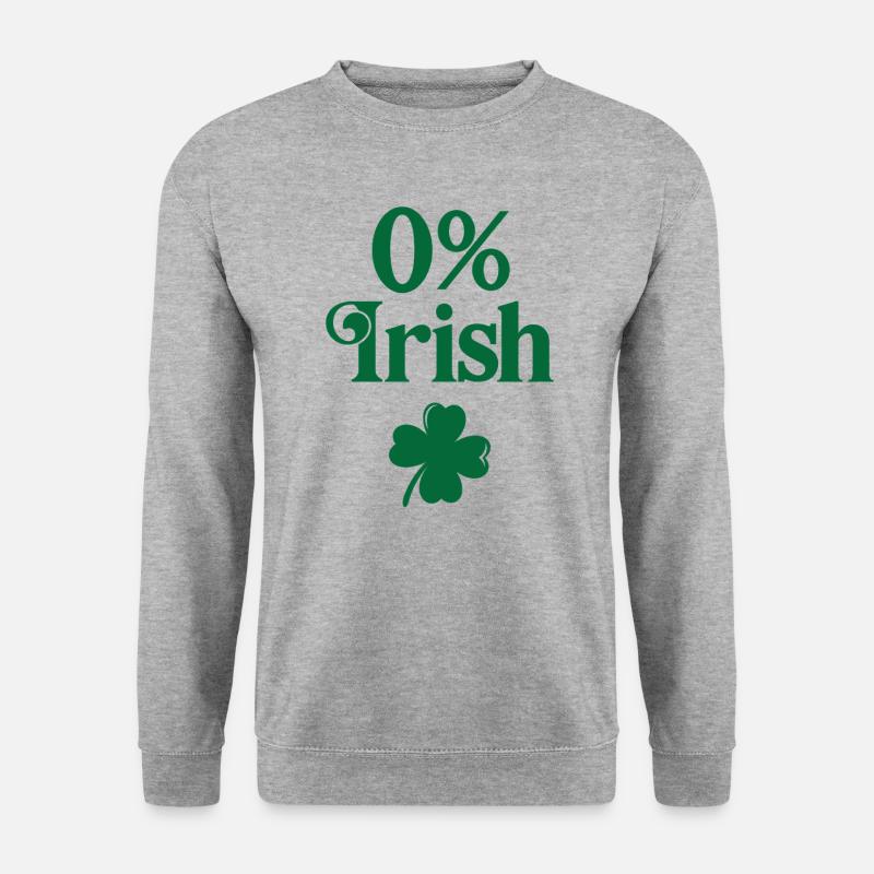 0% Iren - Unisex Pullover - Weißgrau meliert