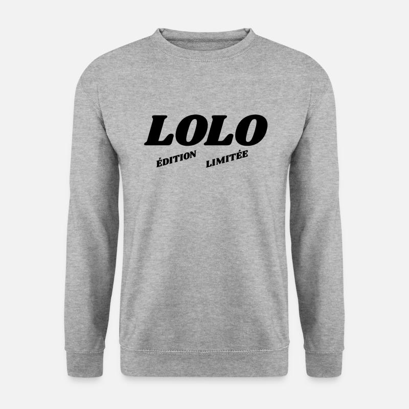 Lolo - Limitierte Auflage - Unisex Pullover - Weißgrau meliert