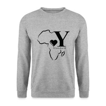 Nail BONGA - Unisex Sweatshirt - salt & pepper - Front - Alina (178cm) & Michal (187cm)