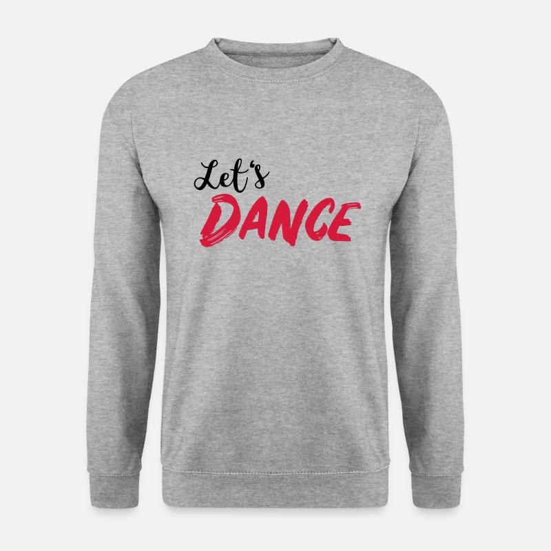 Let's DANCE - Lass uns tanzen - Unisex Pullover - Weißgrau meliert