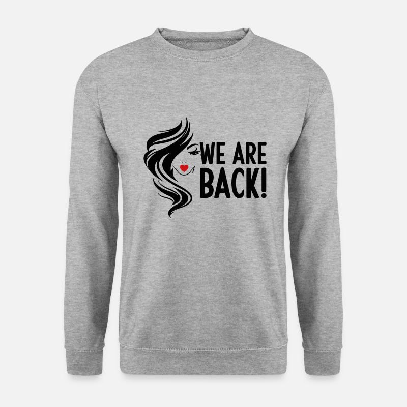 FRISEUR FRISÖR - Unisex Pullover - Weißgrau meliert
