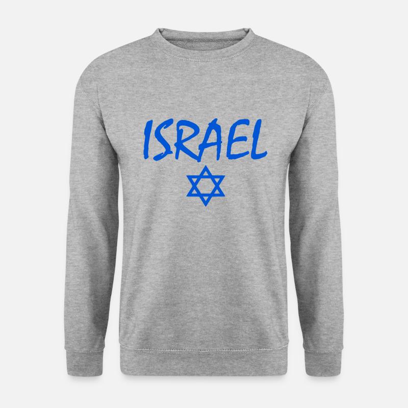 Israel - Unisex Pullover - Weißgrau meliert